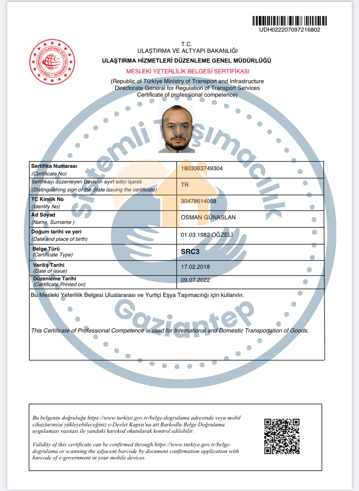 SRC Belgesi